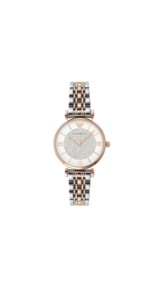 Emporio Armani Rose Gold Two Tone Watch