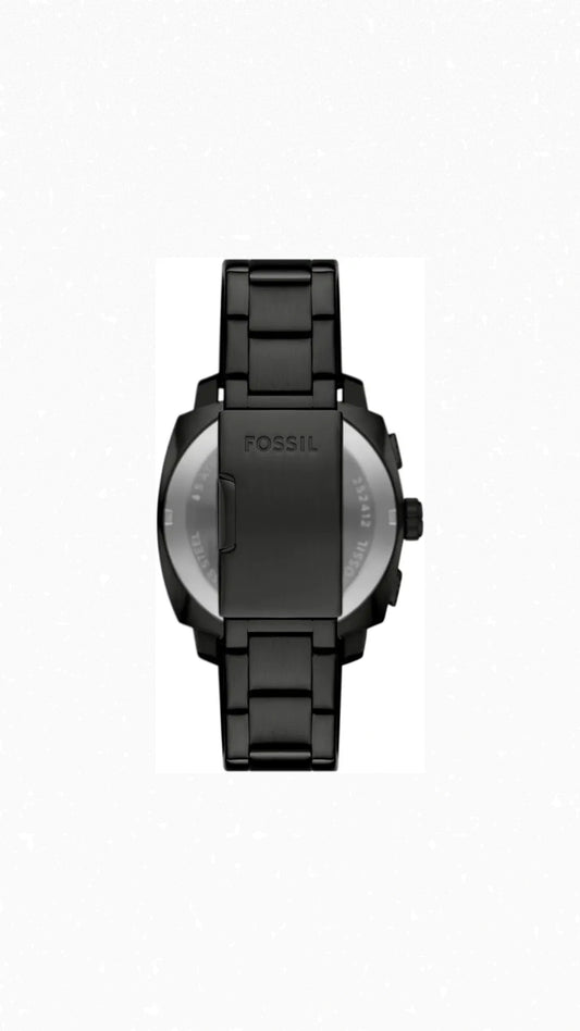 Fossil Black Multifunction Dial Stainless Steel Watch for Men