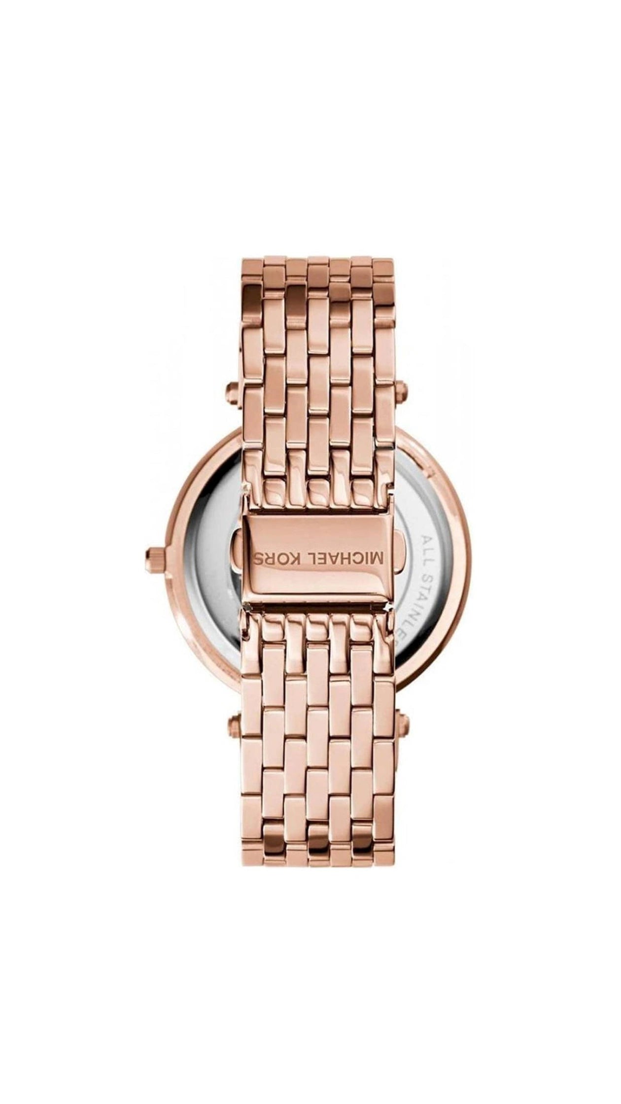 Michael Kors Rose Darci Gold Black Dial Crystal Watch