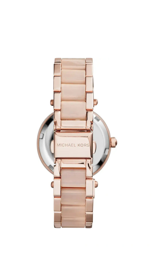 Michael Kors Rose Gold Rose Gold Strap Chronograph Watch