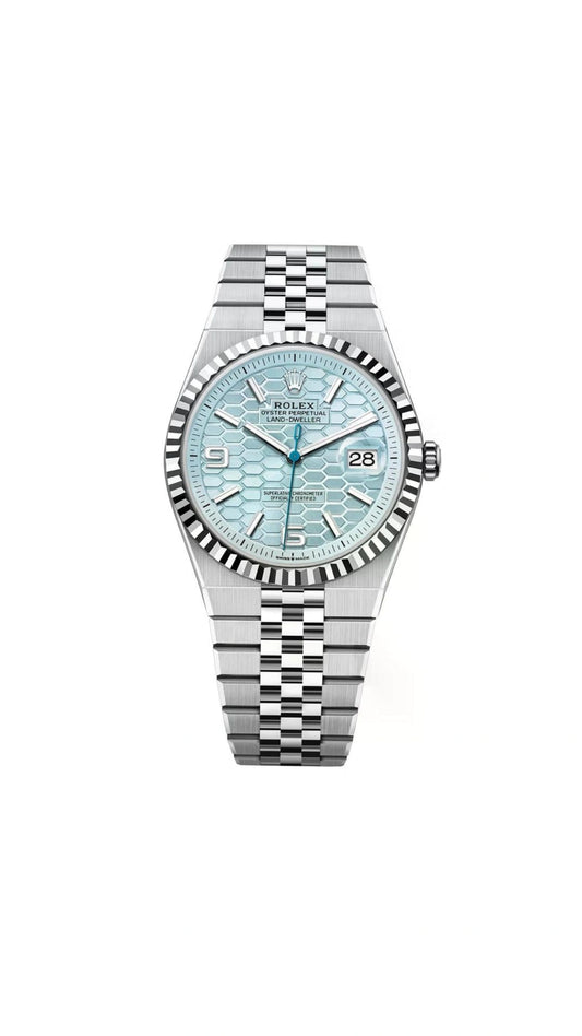 Rolex Land-Dweller Sky  Blue Silver