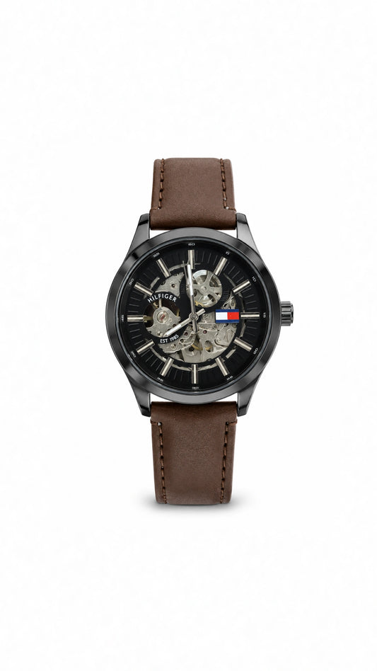 Tommy Hilfiger  193R Black with Brown Skeleton