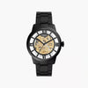 Fossil Black Stainless Steel Skeleton Dial Analog Watch for Men