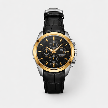 TISSOT COUTURIER CHRONOGRAPH – BLACK LEATHER EDITION
