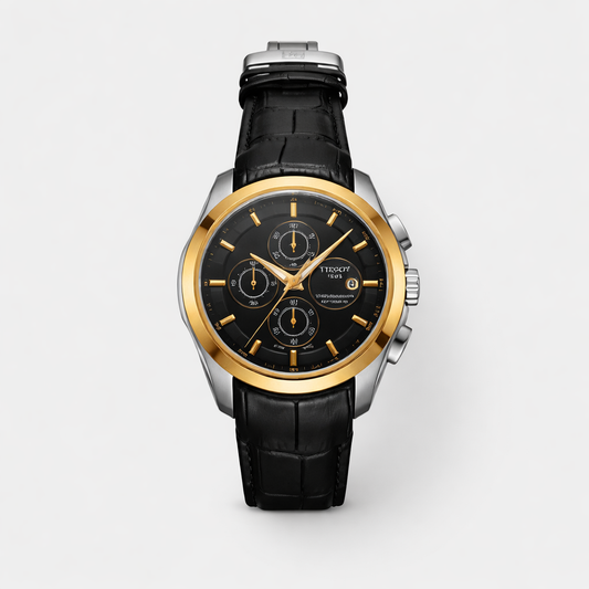 TISSOT COUTURIER CHRONOGRAPH – BLACK LEATHER EDITION