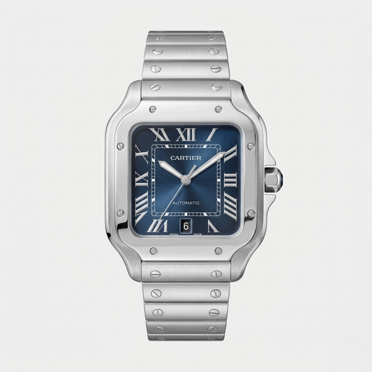 CARTIER SANTOS AUTOMATIC – BLUE DIAL EDITION