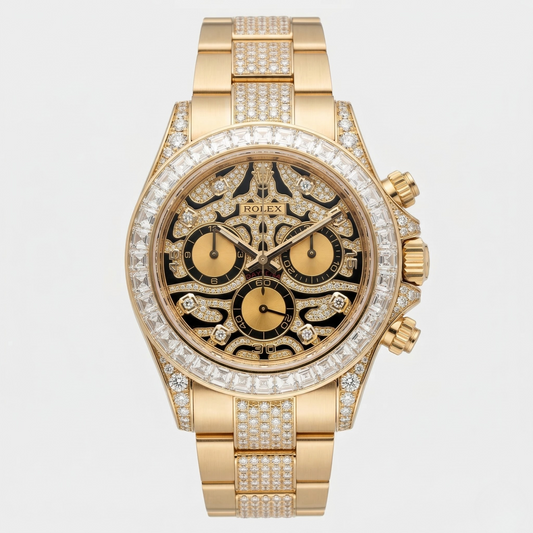 ROLEX OYSTER – TIGER EYE DIAMOND GOLD EDITION