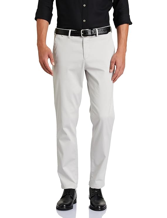 Men’s Slim Fit Light Grey Formal Trousers