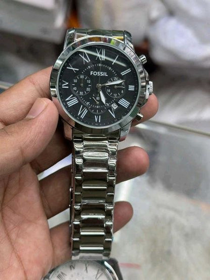 Fossil Grant Silver Watch FS4736