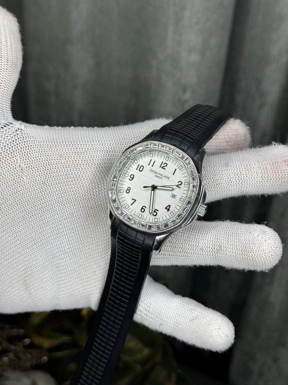 PP Aquanaut White Dial with Dimond Watch
