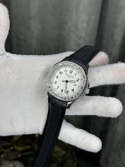 PP Aquanaut White Dial with Dimond Watch