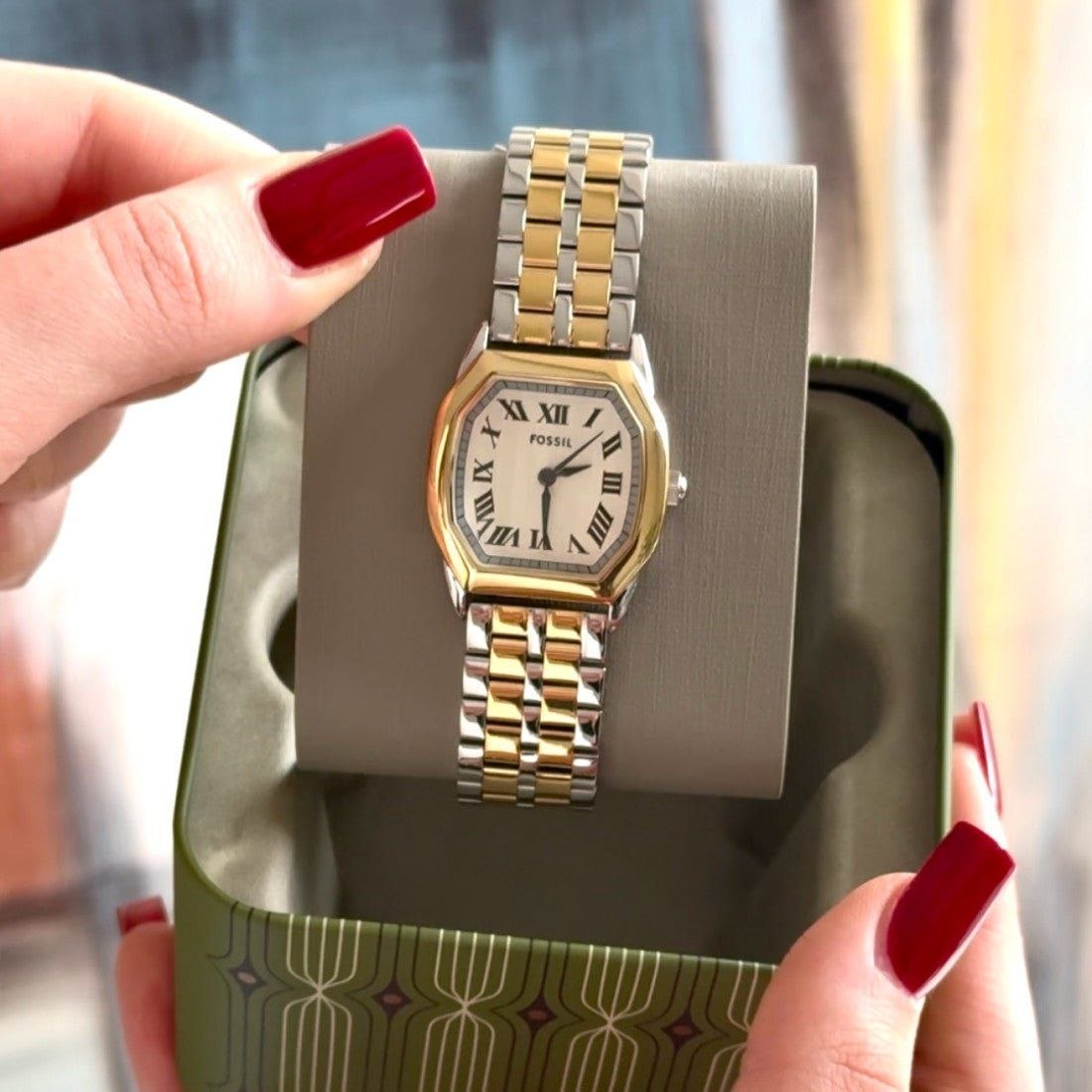 Fossil Harlow Two Tone Analog Watch