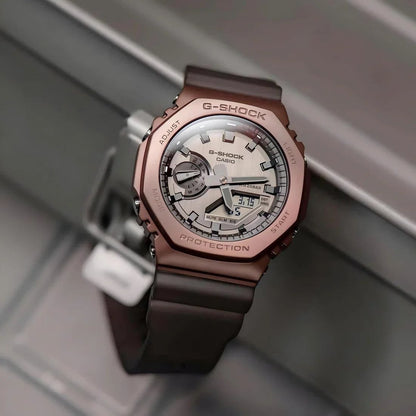 G-Shock Brown  Metal Analog-Digital Resin Strap Watch for Men (Copy)
