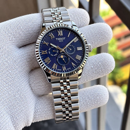 Tissot 1853 Silver Blue with All chronograph mens watch