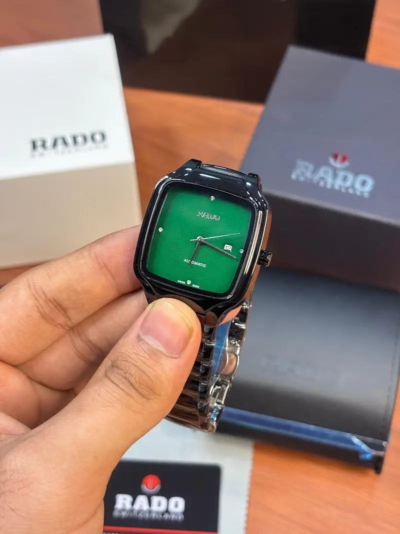Rado True Square Green With Black Watch