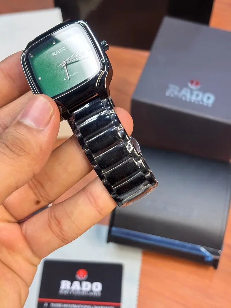 Rado True Square Green With Black Watch