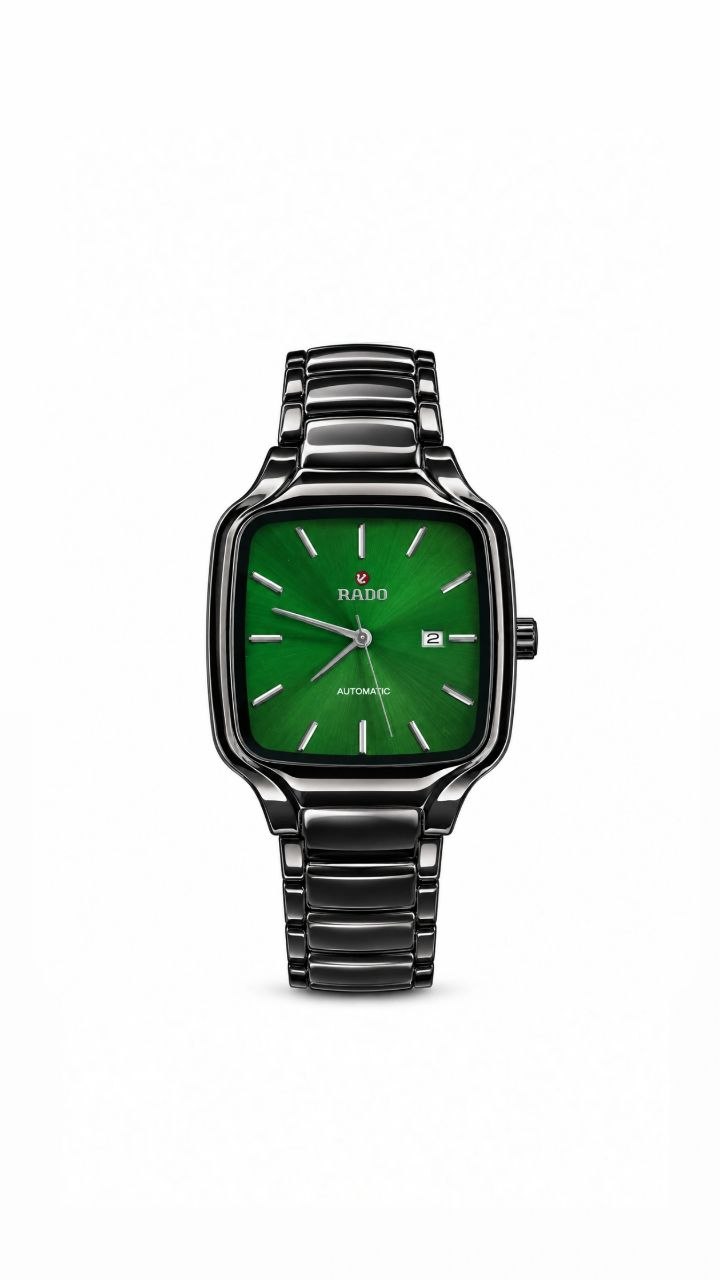 Rado True Square Green With Black Watch
