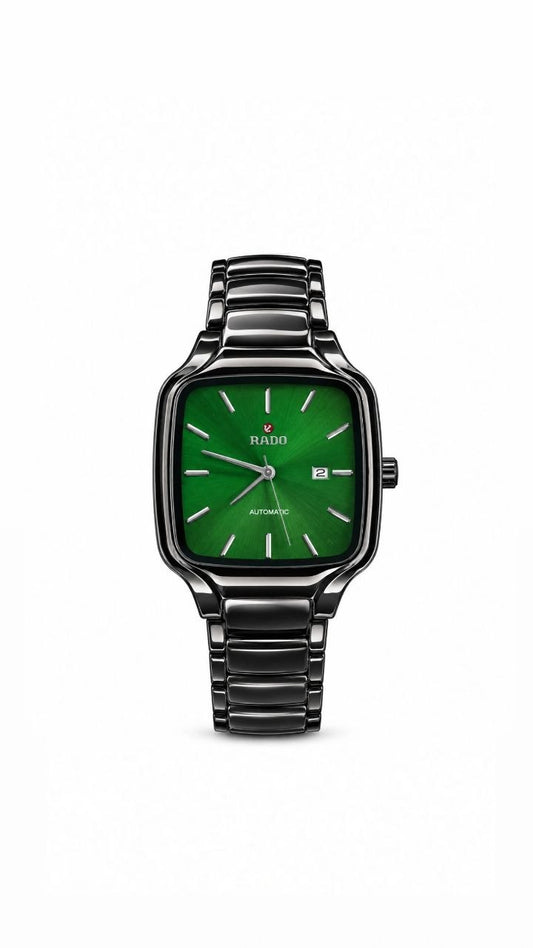 Rado True Square Green With Black Watch