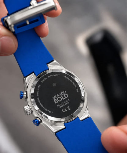 Movado Bold Chronograph  Blue Edition