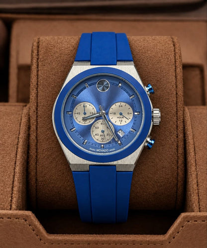 Movado Bold Chronograph  Blue Edition