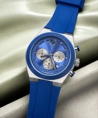 Movado Bold Chronograph  Blue Edition