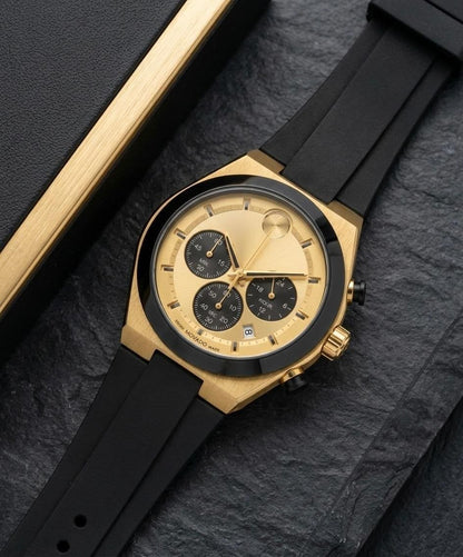 Movado Bold Chronograph  Gold Edition