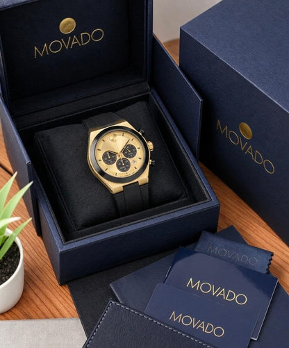Movado Bold Chronograph  Gold Edition