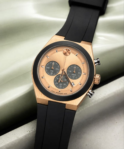 Movado Bold Chronograph  RoseGold Edition