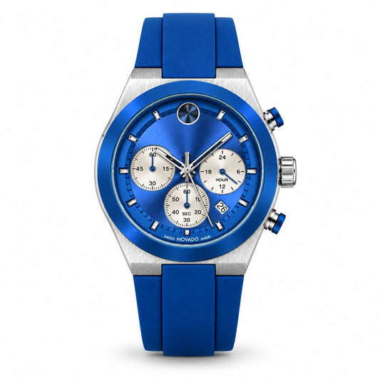 Movado Bold Chronograph  Blue Edition