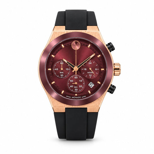 Movado Bold Chronograph  Burgundy Edition