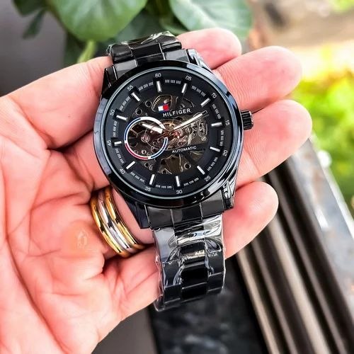 Tommy Hilfiger Full With Black Automatic Stainless  Watch M-693