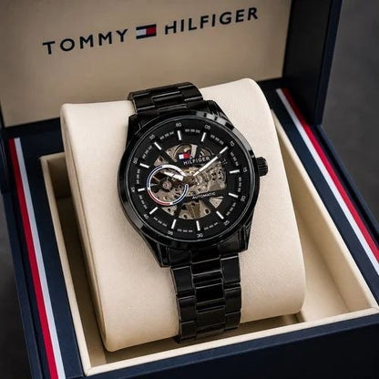 Tommy Hilfiger Full With Black Automatic Stainless  Watch M-693