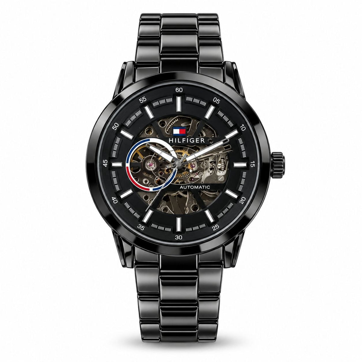 Tommy Hilfiger Full With Black Automatic Stainless  Watch M-693
