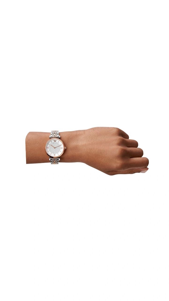 Emporio Armani Rose Gold Two Tone Watch