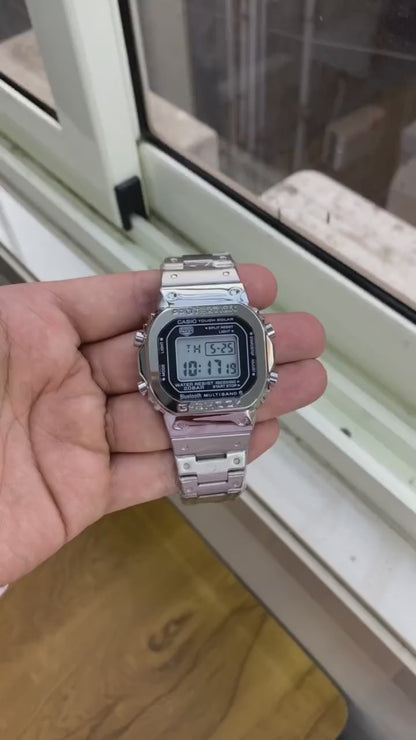 Casio G-Shock Full Metal Silver Digital Tough Solar Watch for Men