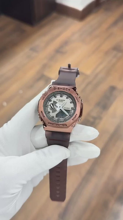 G-Shock Brown  Metal Analog-Digital Resin Strap Watch for Men (Copy)