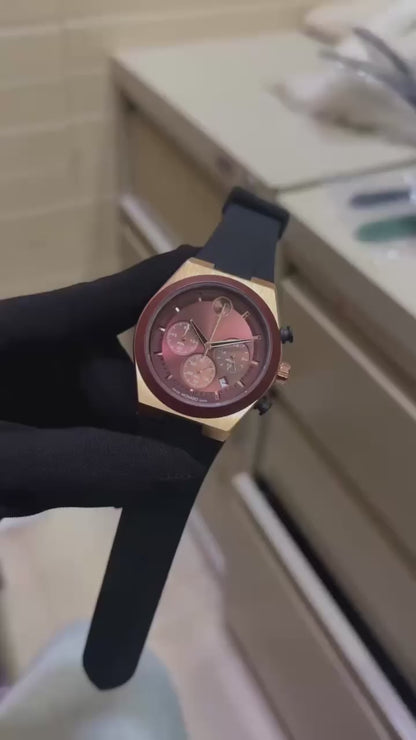 Movado Bold Chronograph  Burgundy Edition
