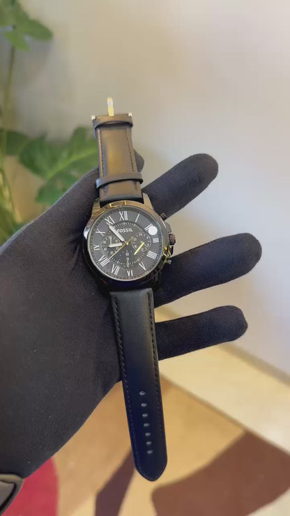 FOSSIL GRANT BLACK CHRONO