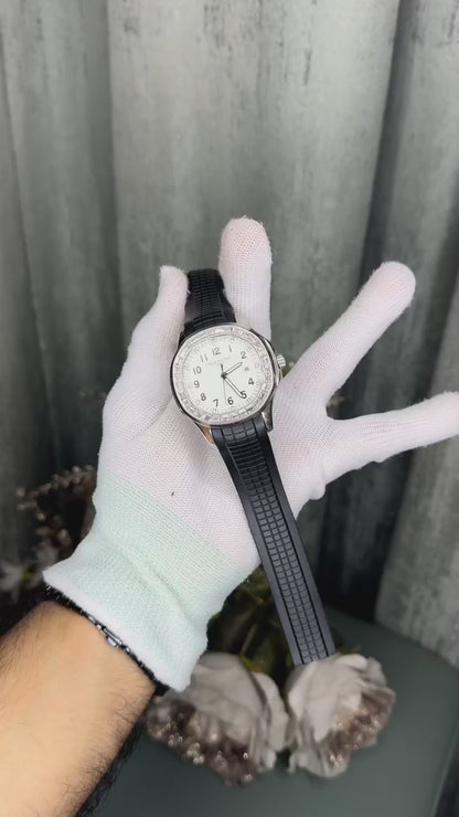 PP Aquanaut White Dial with Dimond Watch