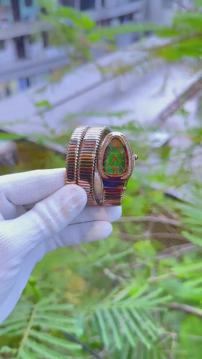 Bvlgari Serpenti Tubogas Green Dial Watch
