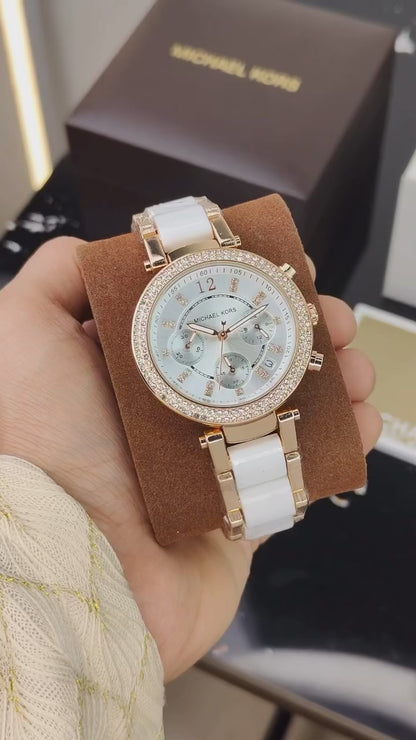 MICHAEL KORS PARKER – MK5774 WHITE RESIN EDITION