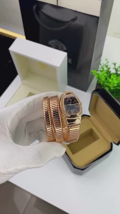 BVLGARI SERPENTI SNAKE COIL ROSE GOLD EDITION