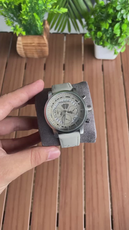 MONTBLANC CHRONOGRAPH – GREY LEATHER EDITION