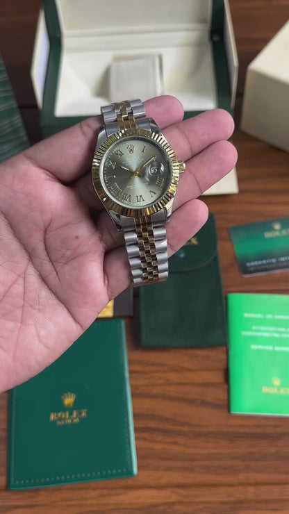 Rolex Datejust Champagne Dial Two-Tone Jubilee Bracelet Watch