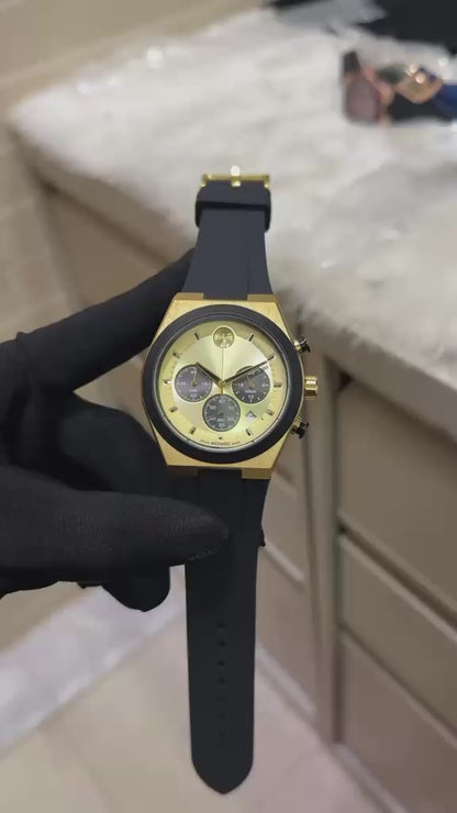 Movado Bold Chronograph  Gold Edition