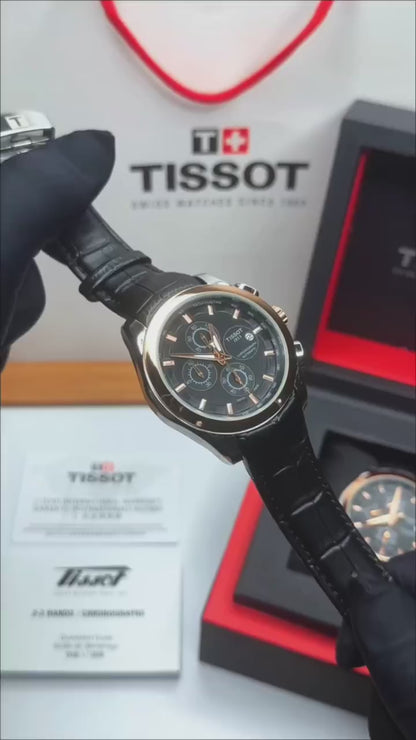 TISSOT COUTURIER CHRONOGRAPH – BLACK LEATHER EDITION