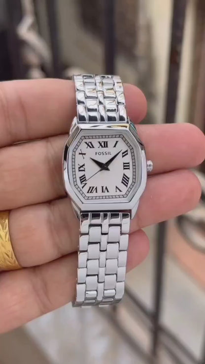 Fossil Harlow Silver Analog Watch