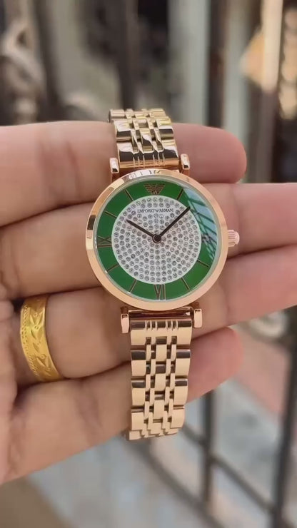 Fossil Rose Gold Skeleton Two Tone Watch