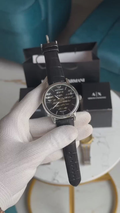 EMPORIO ARMANI SKELETON – MECCANICO BLACK EDITION