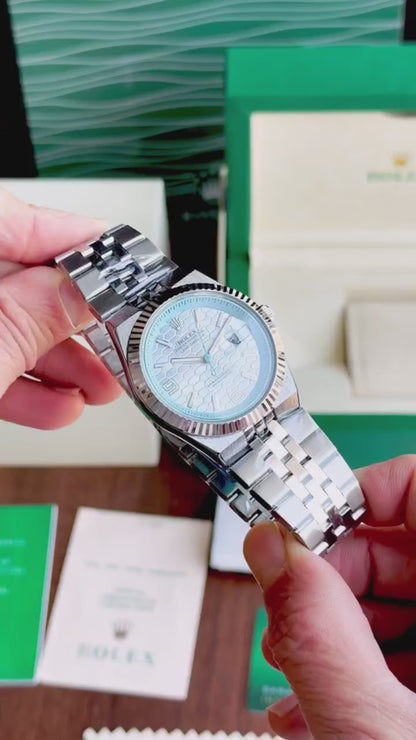 ROLEX LAND-DWELLER – SKY BLUE SILVER EDITION
